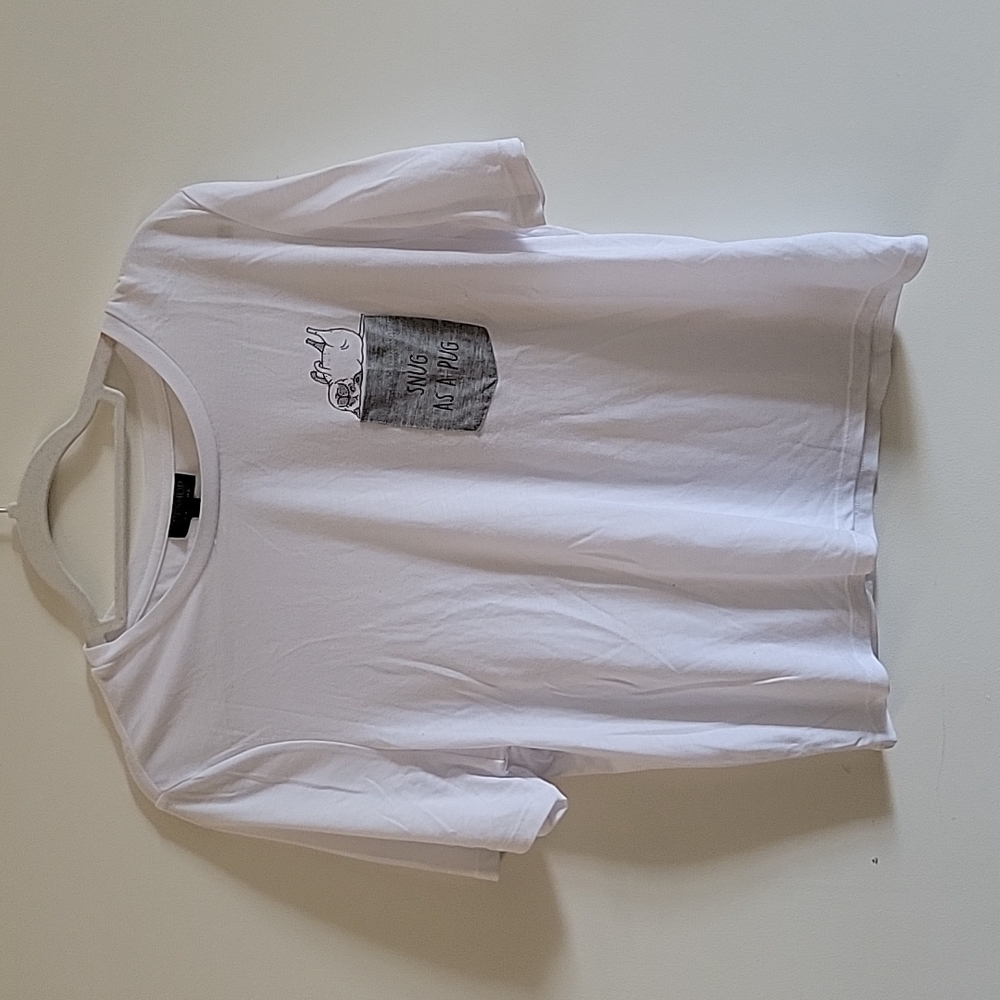 TOPSHOP SNUG AS A PUG T SHIRT